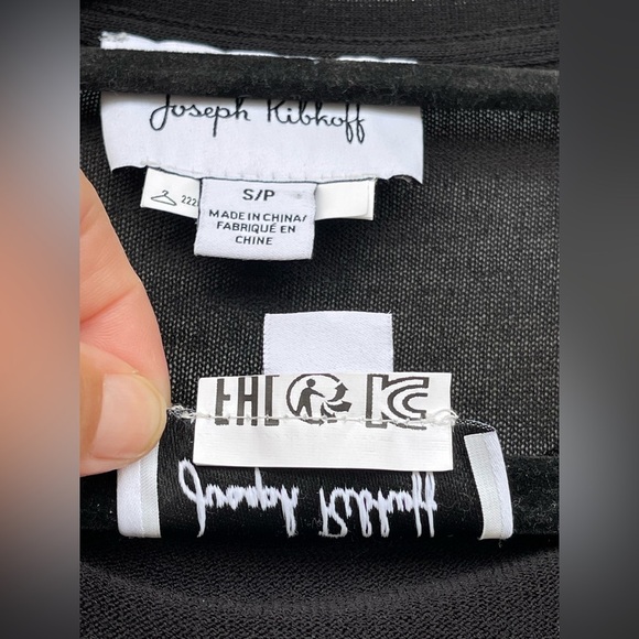 Joseph Ribkoff S/P 2pc Black Zebra Print  Top & Duster Cardigan Set - Picture 8 of 12